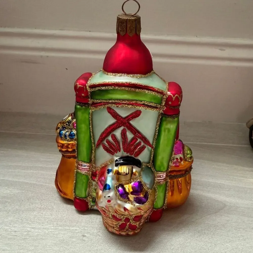 Waterford Holiday Heirloom Glass Santa’s Workshop Ornament